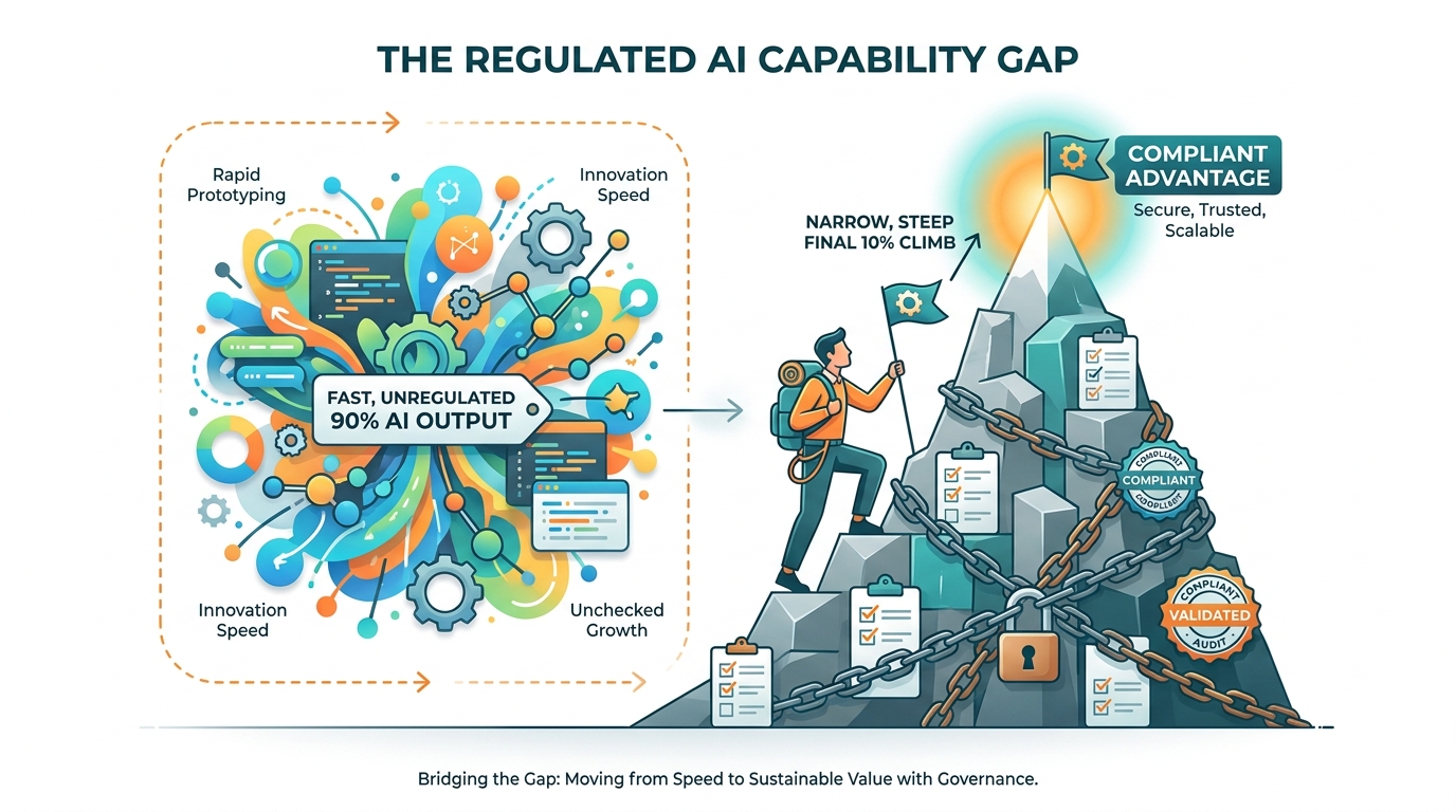 Capability gap: the last 10% in regulated AI