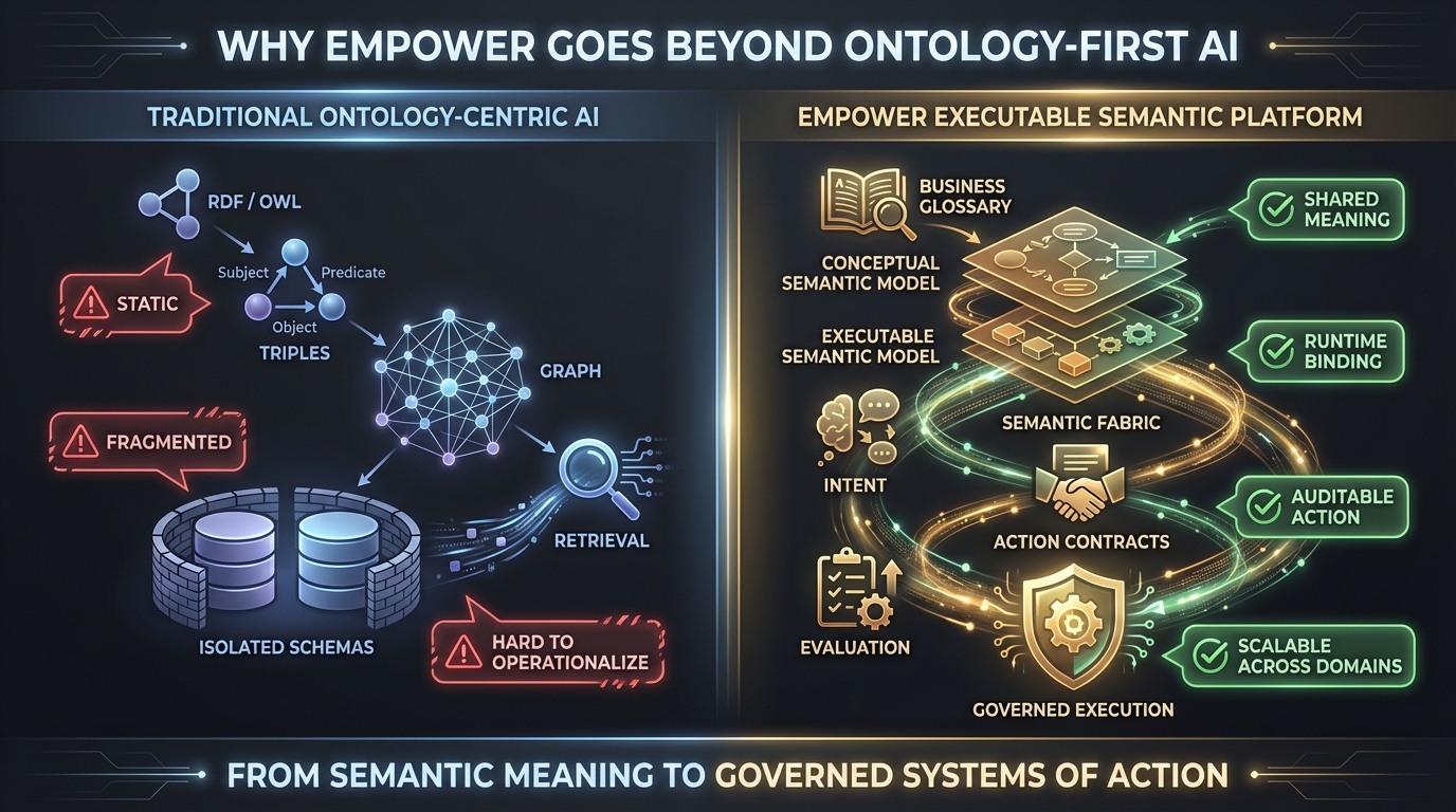 Empower AI versus ontology-first AI
