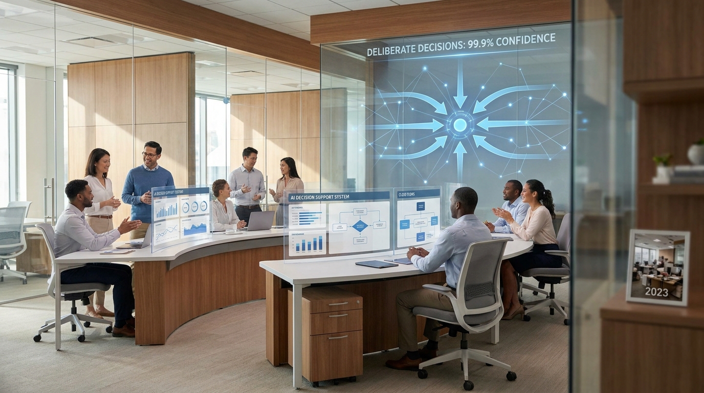 An enterprise team aligned around governed, trustworthy AI decisions