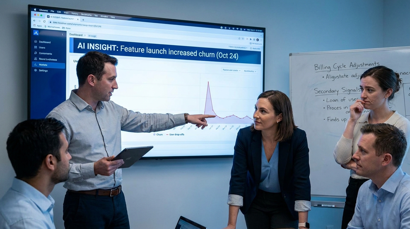 A team acts decisively on an AI insight that looks correct but isn't.